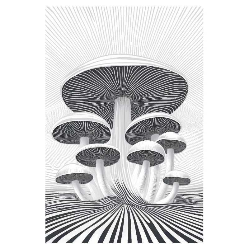 Forêt de champignons optiques