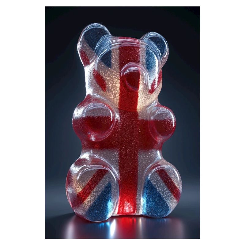 Drapeau britannique Gummy Bear