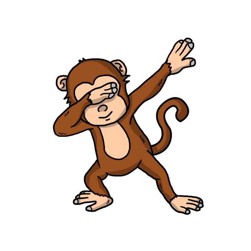 Funny Dabbing Monkey Dab Dance Ape Lover Gift