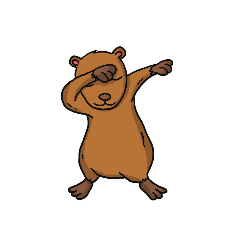 Cadeau de Dabbing Capybara