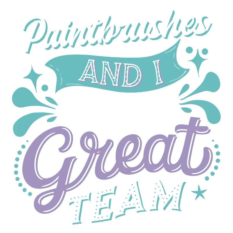 Pinsel und ich sind ein tolles Team