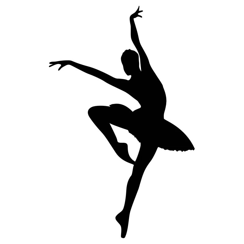 Danseuse de ballet vecteur Silhouette