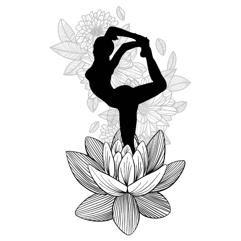 Silhouette King Pigeon Pose