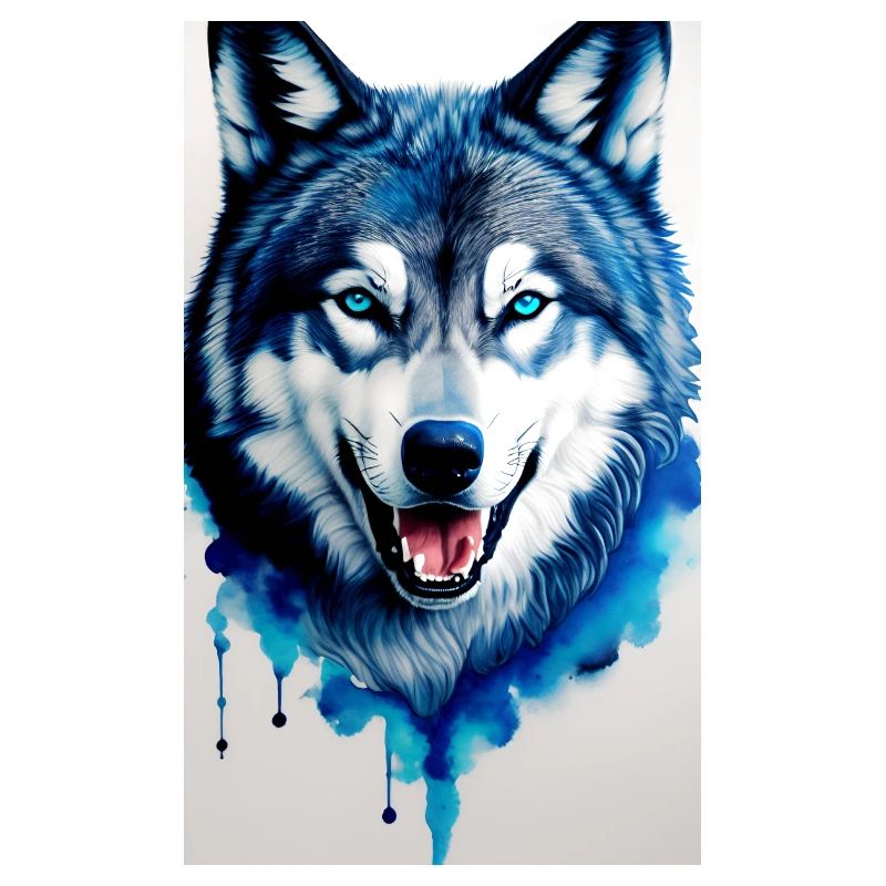 blauer Wolf