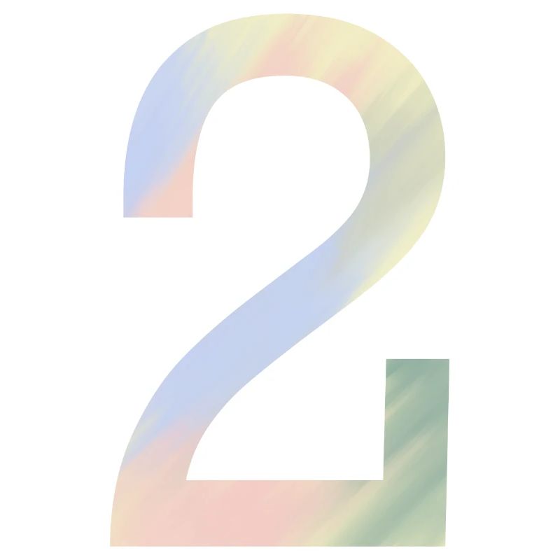2 dans des couleurs pastel