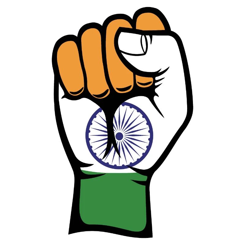 Poing du drapeau de l’Inde