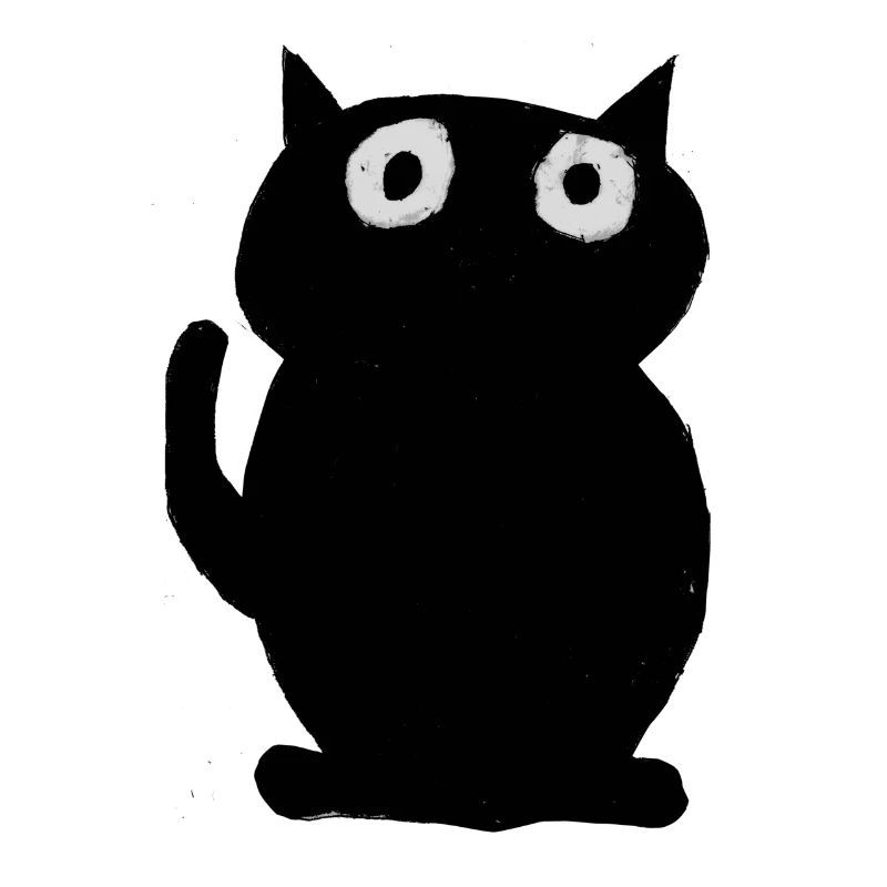 schwarze Katze