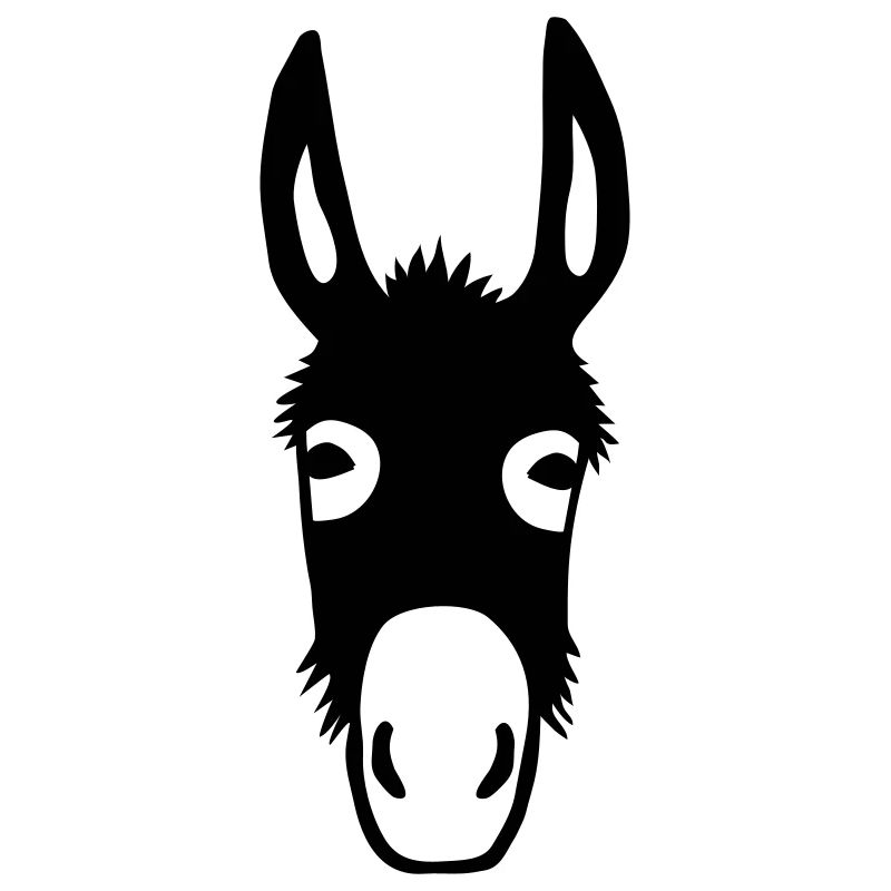 Ane cheval mule stupide obstiné