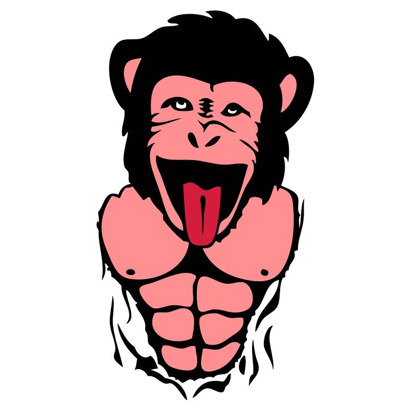 monkey gorilla monkey tete4 body muscle1