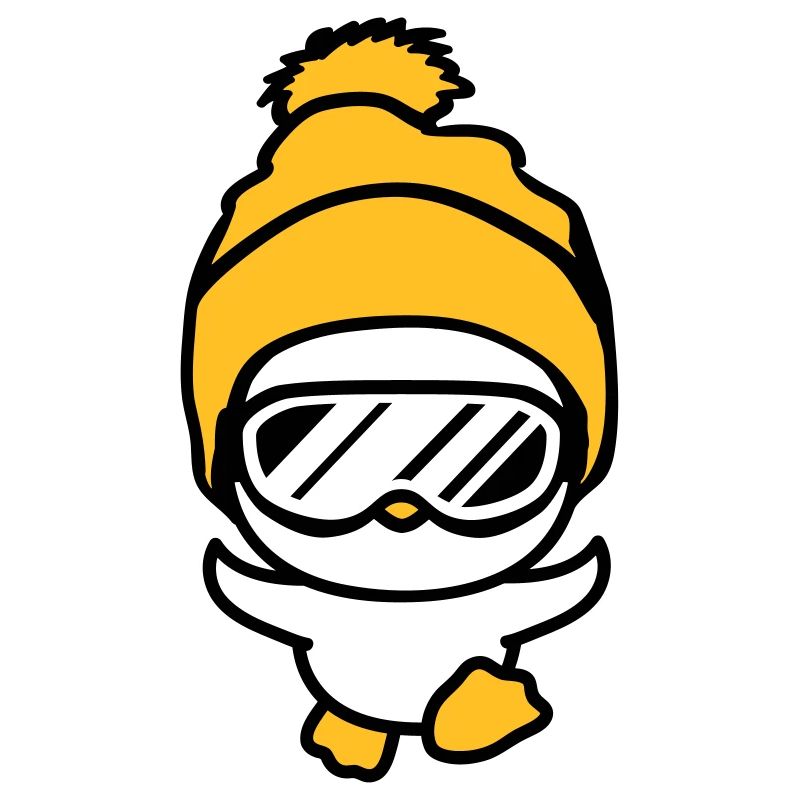 winter chick bird fun race run small sues