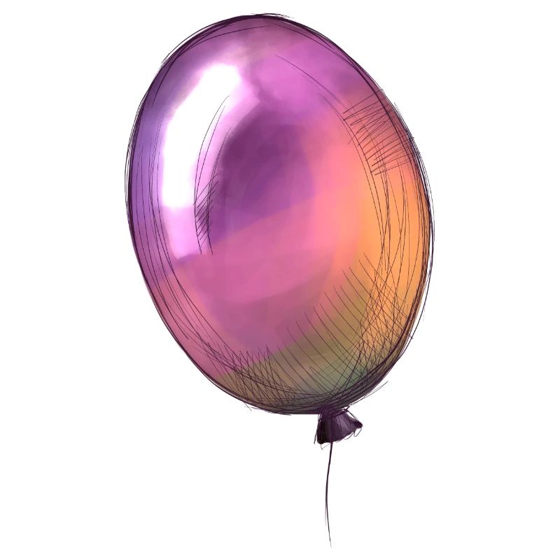 Ein bunter Luftballon