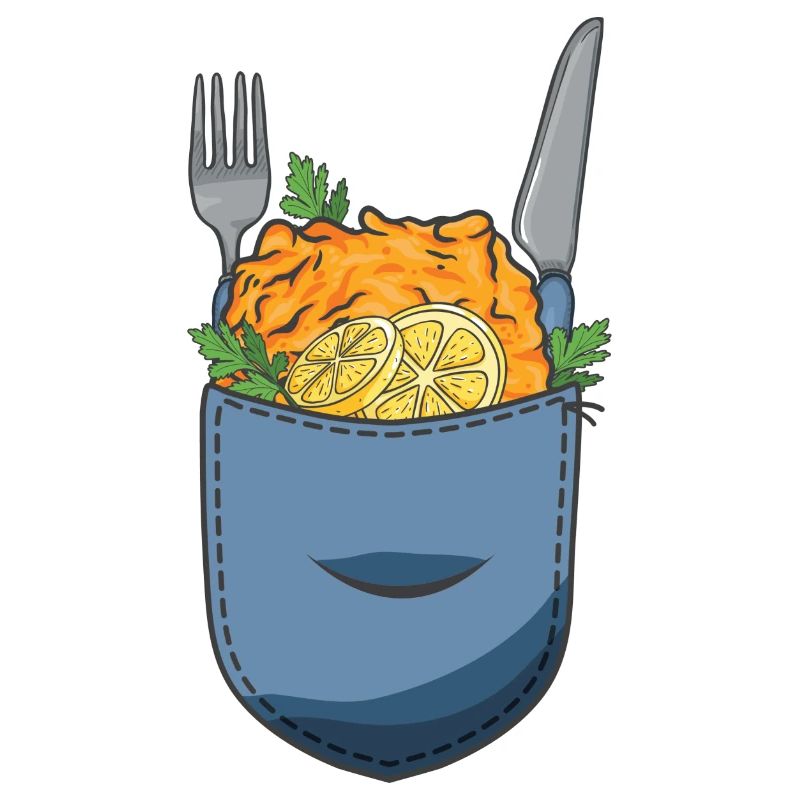 Schnitzel in der Tasche