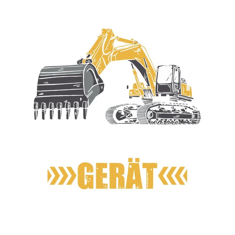 Schweres Gerät Baggerführer Baggerfahrer Bagger