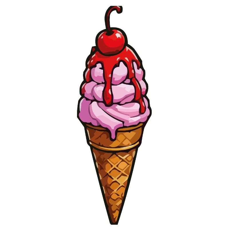 Kirsche Erdbeere Eiscreme