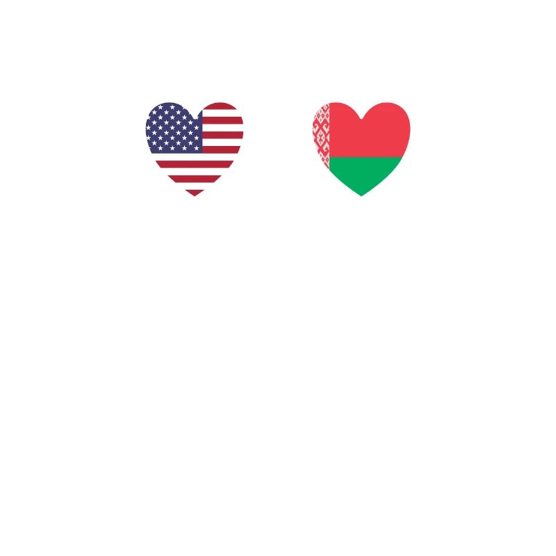 Drapeaux des États-Unis et de la Biélorussie