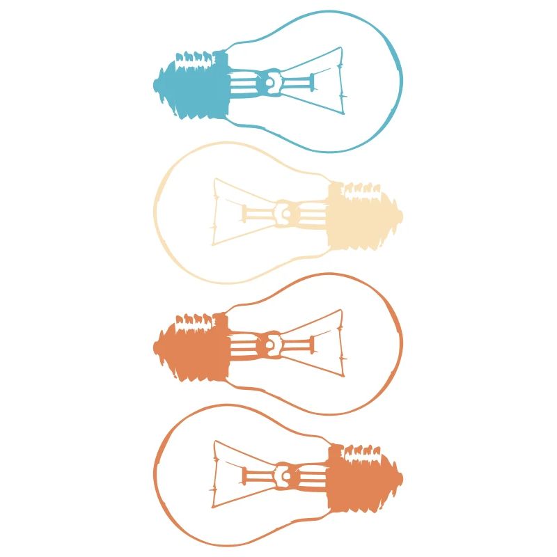 Idea Light Bulb Light Brain Lamp Thinking Vector