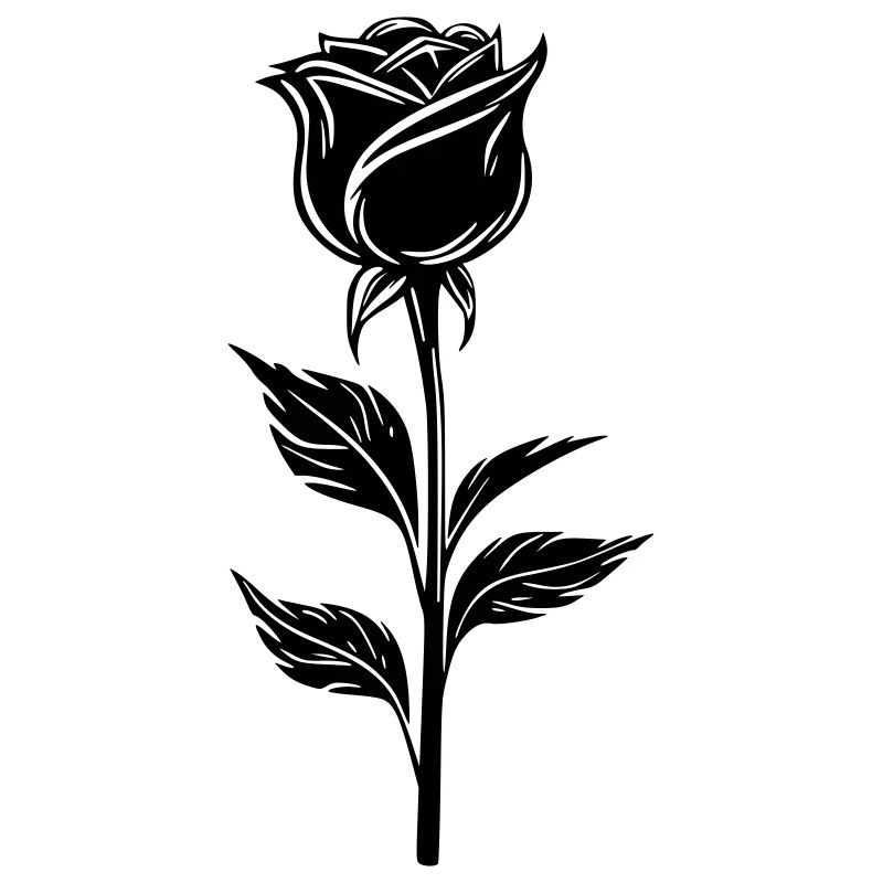 Simple rose design