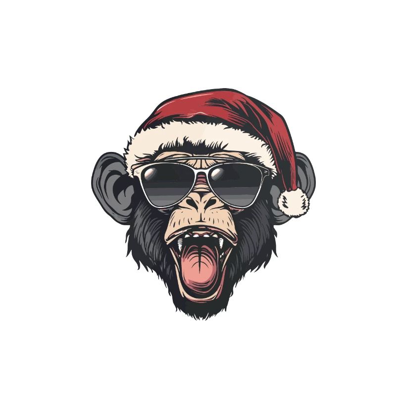 Monkey Christmas Funny