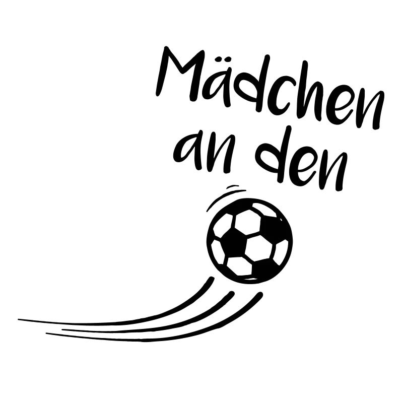 Mädchen an den Ball