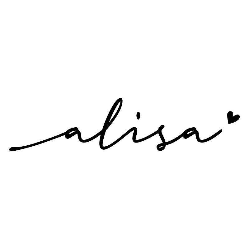 Alisa Cursive Name