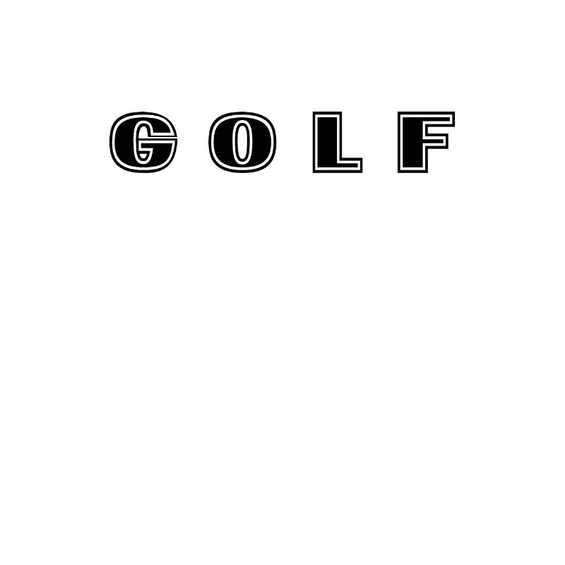 Golf lettering