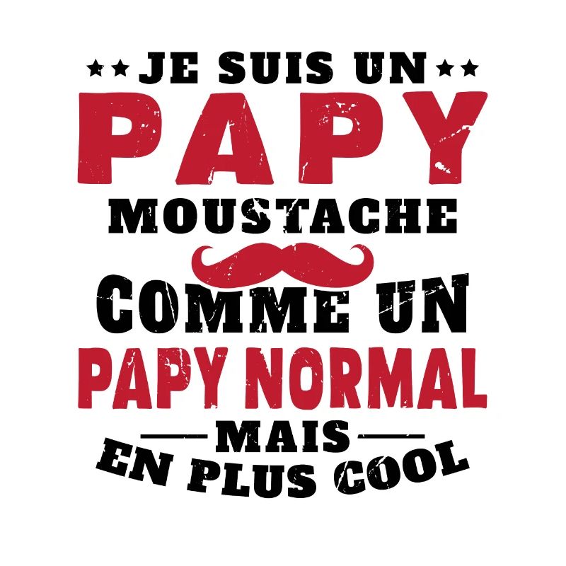 Un papy moustache comme un papy normal