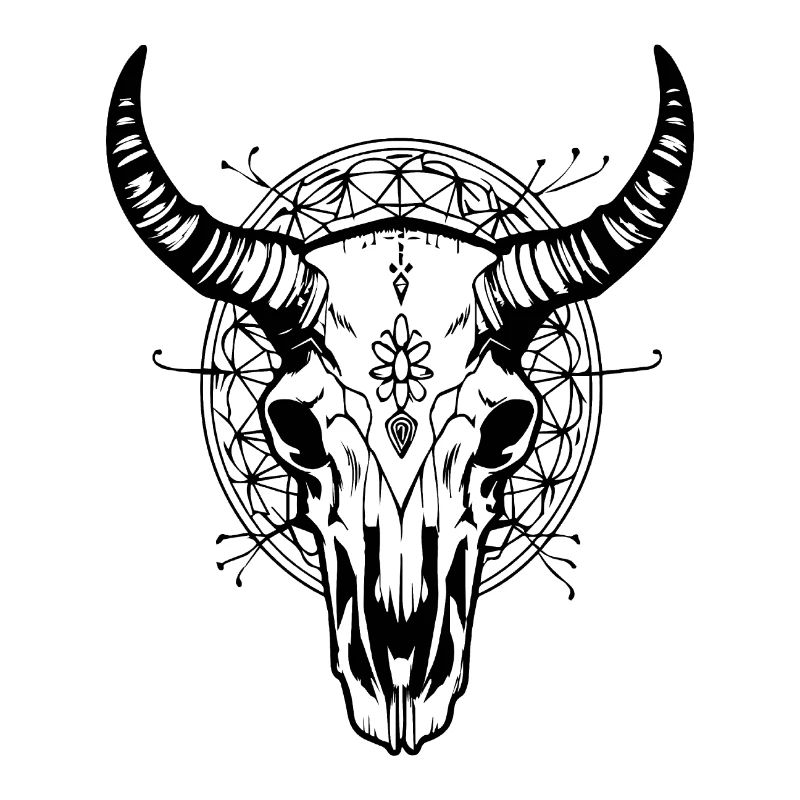 Cow Skull Boho
