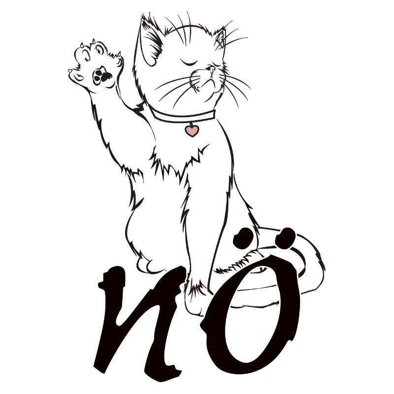 Heute nicht Nö Katze Geschenk