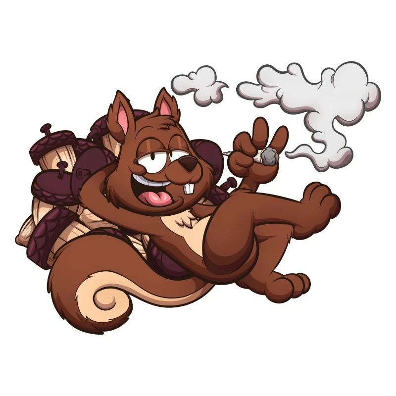 Squirrel Smoking A Joint