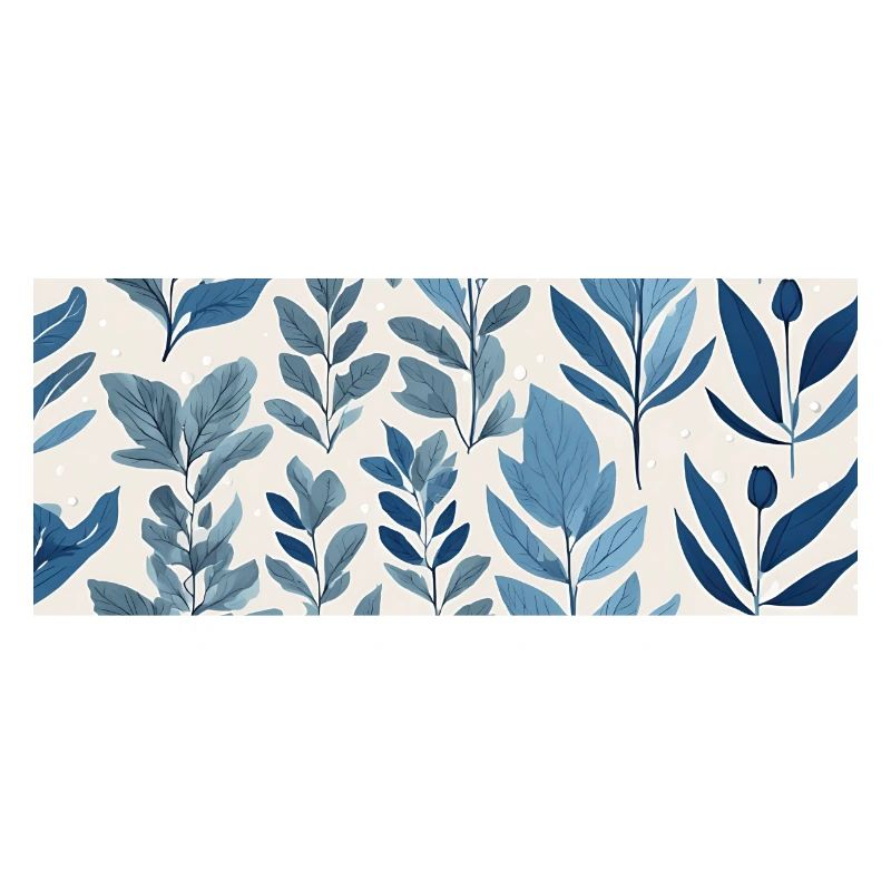 Blue Botanical Pattern