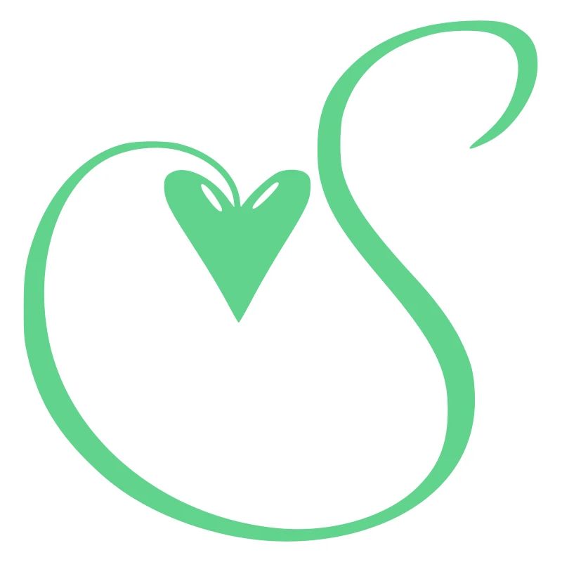 Monogramm S Herz Ranke