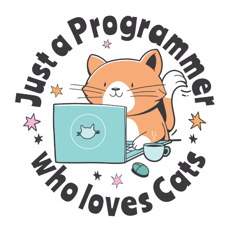 Nur ein Programmierer, der Katzen liebt