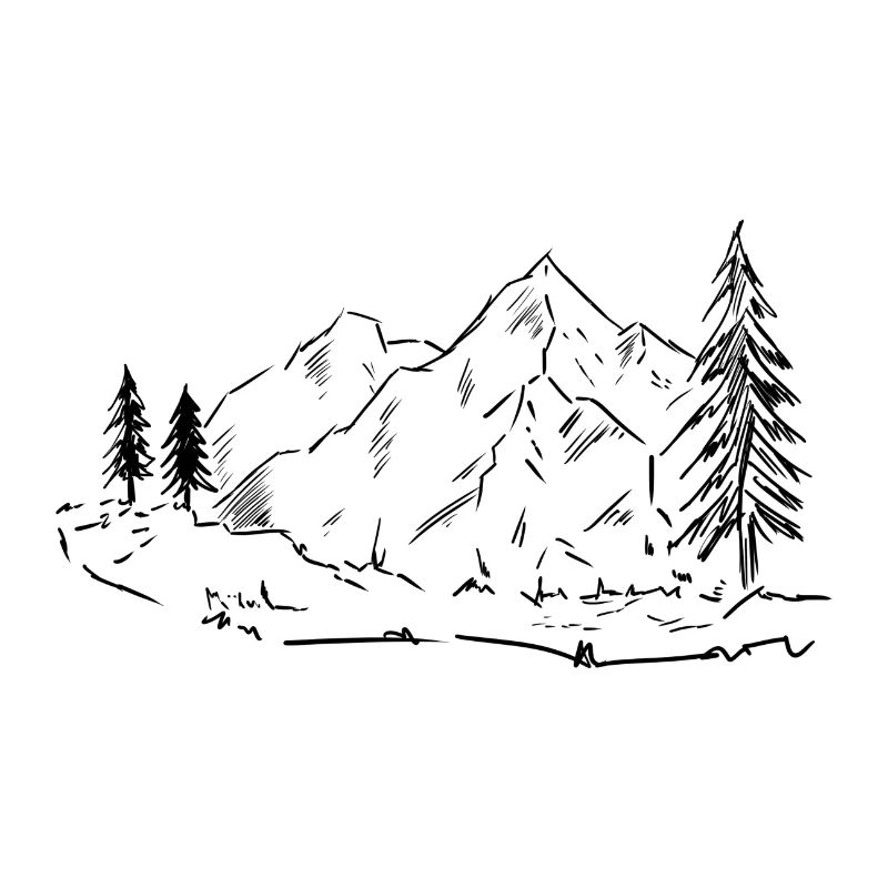 Berge Baum Wanderweg
