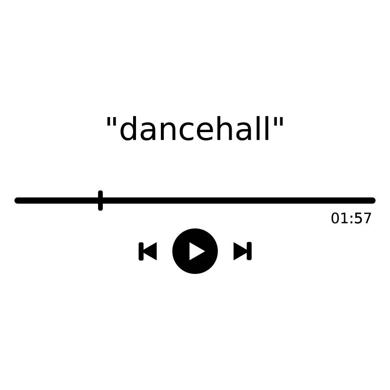 Dancehall Music Player Play Button