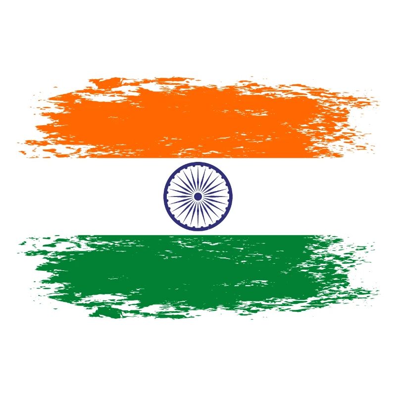 Drapeau de l’Inde aspect utilisé