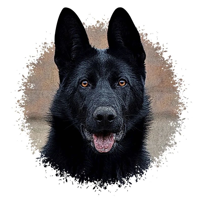Black german shepherd