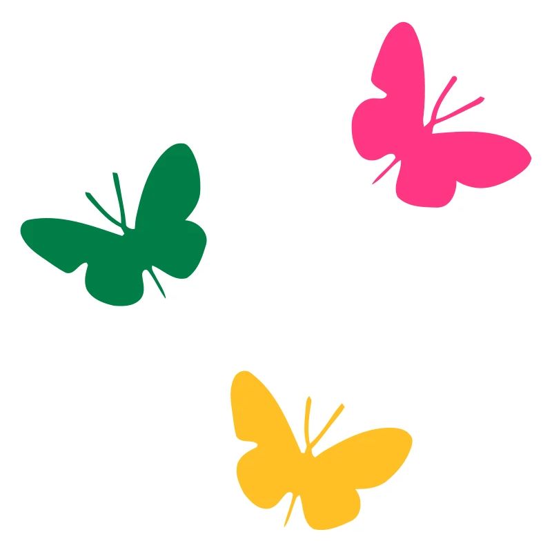 ★ couleurs de conception interchangeables ★ Trois papillons