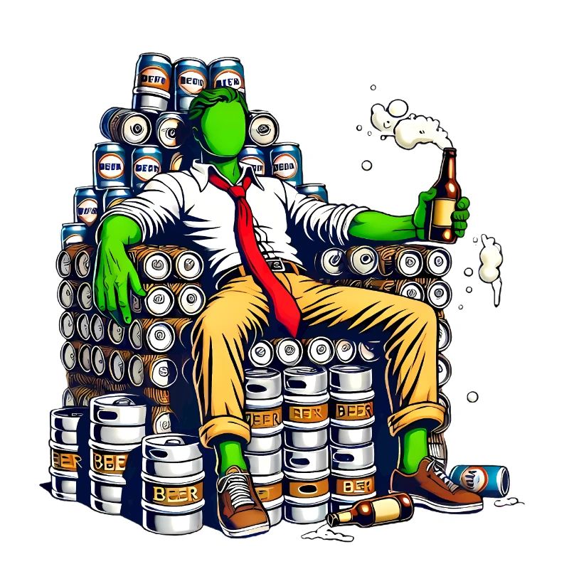 Weekend Throne Funny Beer King Design
