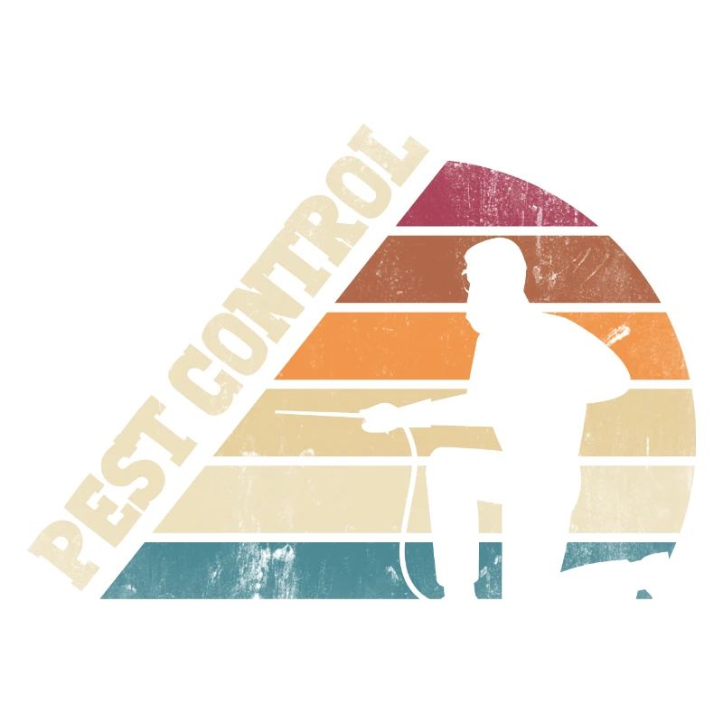 Pest Control Technician Exterminator Silhouette