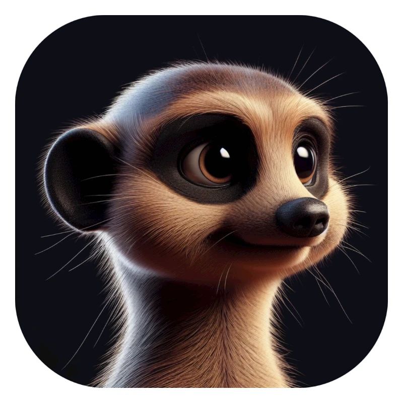 Suricate dans le style d’animation