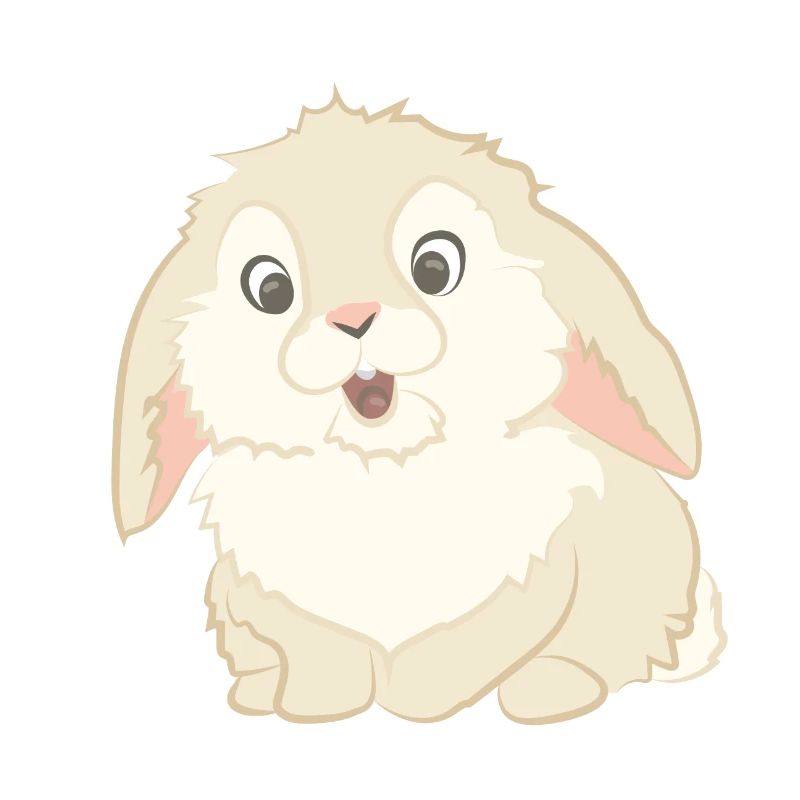 Cute rabbit as illustration