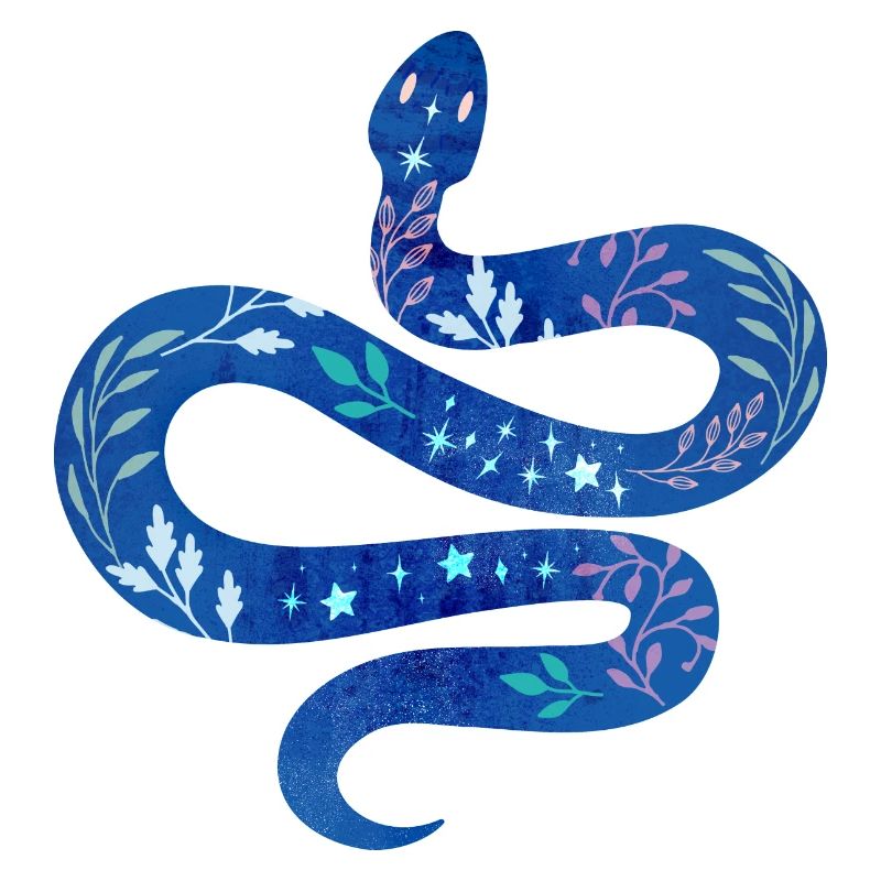 Serpent bleu