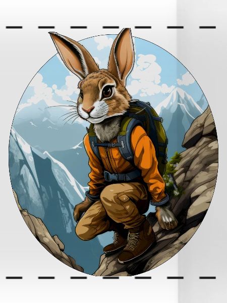 Hase Bergsteiger / Wandern Hasen