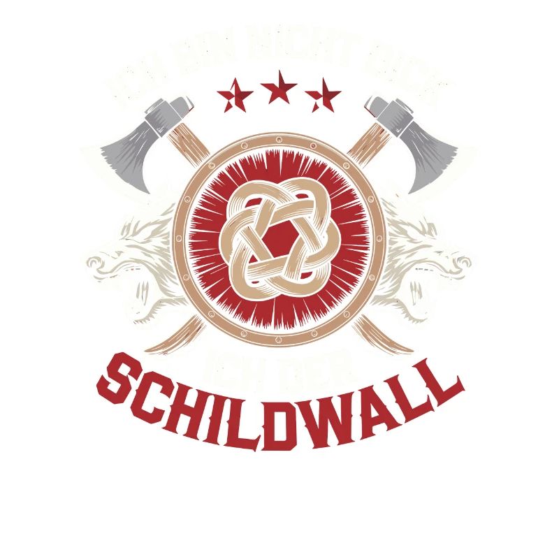 Ich bin nicht dick ich bin der Schildwall Wikinger