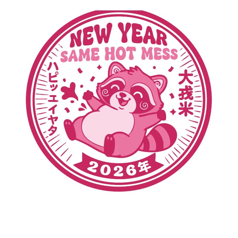 Neujahr Same Hot Mess 2026 Feier