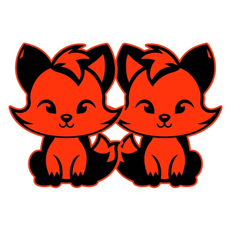 Renard mignon Mignon Bébé