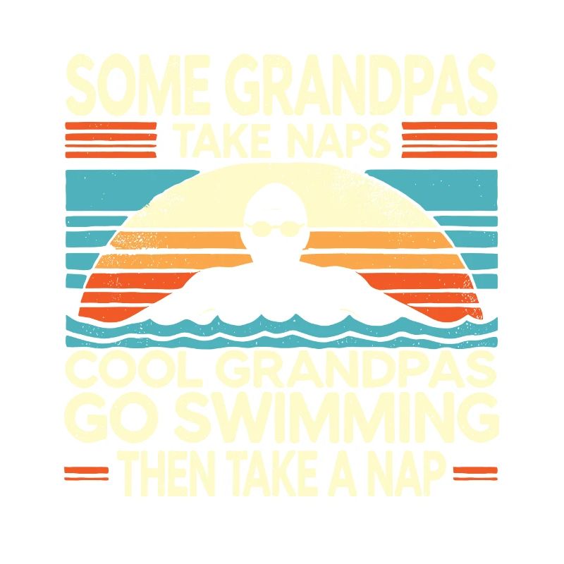 Manche Opas machen ein Nickerchen Coole Opas gehen Schwimmen