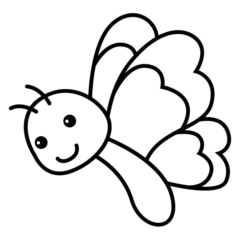 Schmetterling Comic Tier