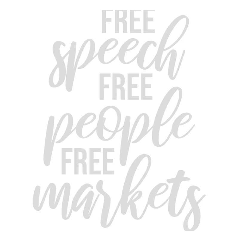 Marché de la liberté d’expression Peuple Libertarian Freedom Logo