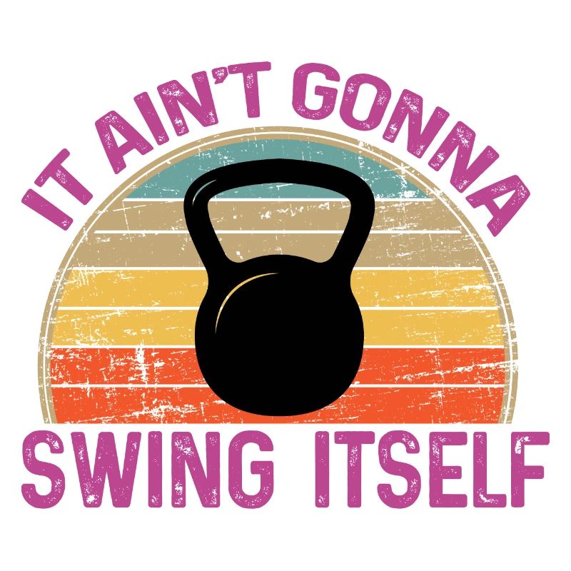 Es wird sich nicht selbst schwingen Lustige Kettlebell